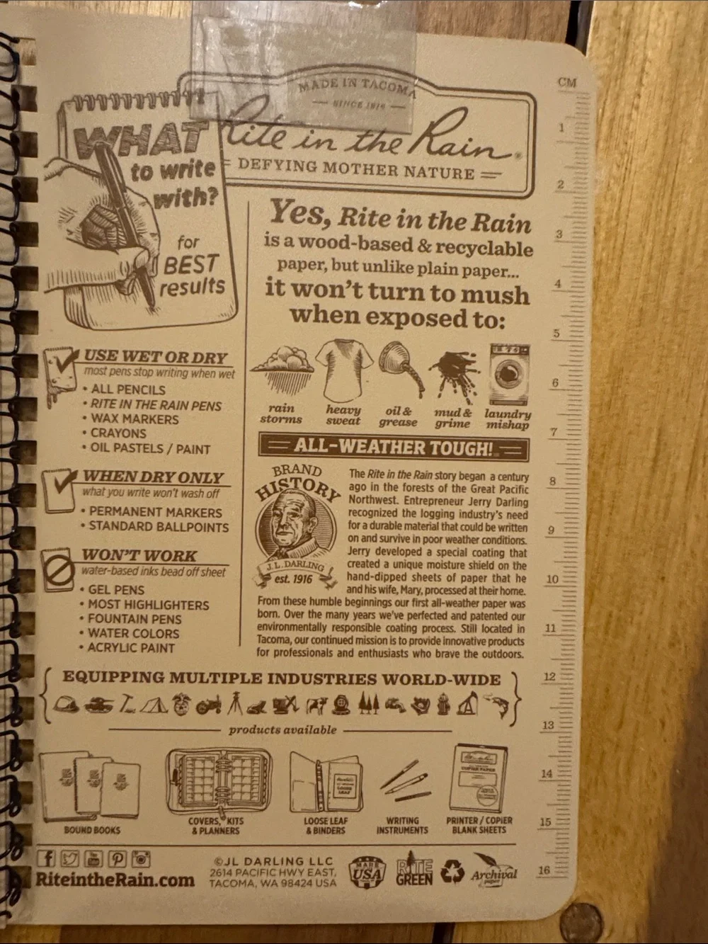 All-Weather Notebook - Tan